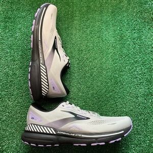 Brooks Adrenaline GTS 23 Women’s Size 10.5 B Med Running Shoes Gray/Black/Purple